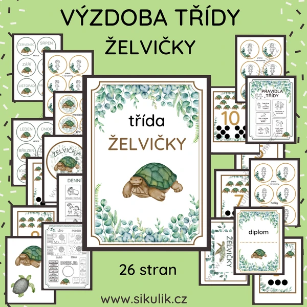 VÝZDOBA TŘÍDY ŽELVIČKY