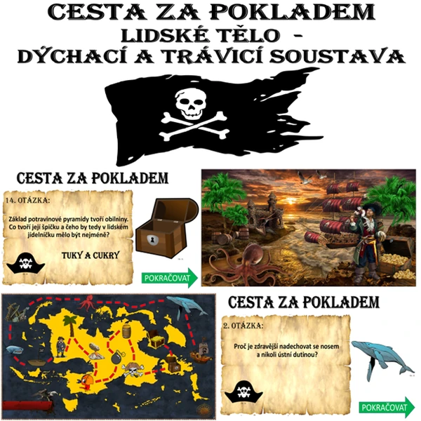 Cesta za pokladem - dýchací a trávicí soustava