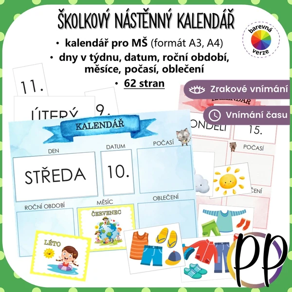 Školkový nástěnný kalendář II.