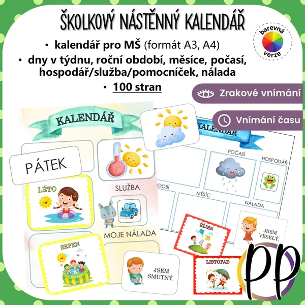 Školkový nástěnný kalendář III.