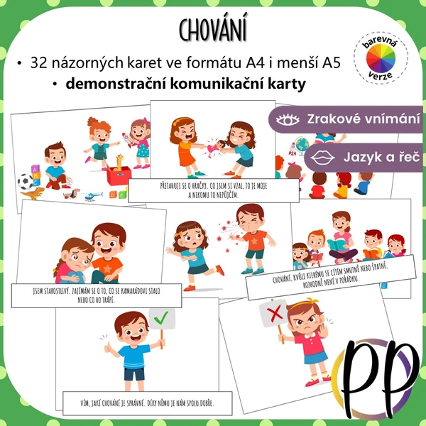 Chování - demonstrační karty