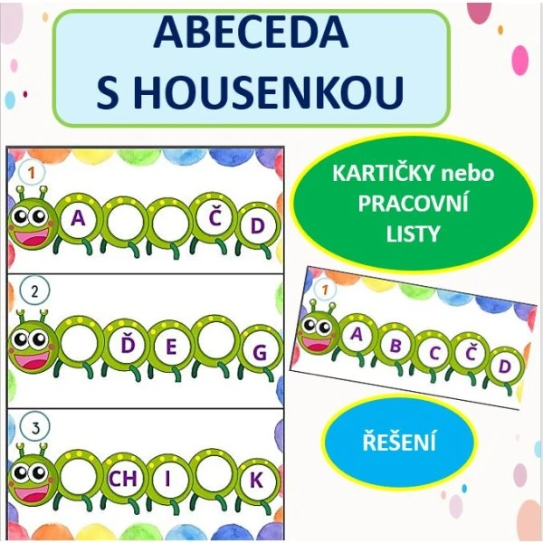 ABECEDA S HOUSENKOU - PROCVIČOVÁNÍ ABECEDY
