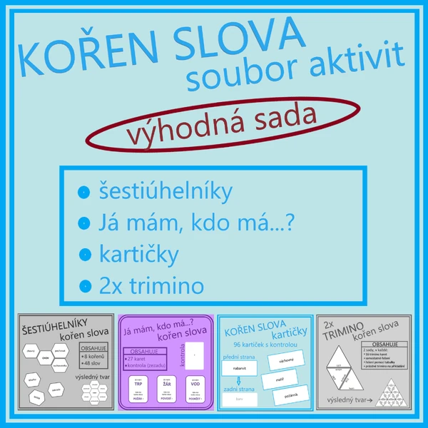 Kořen slova - soubor aktivit