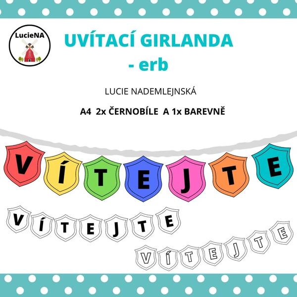 Uvítací girlanda erb