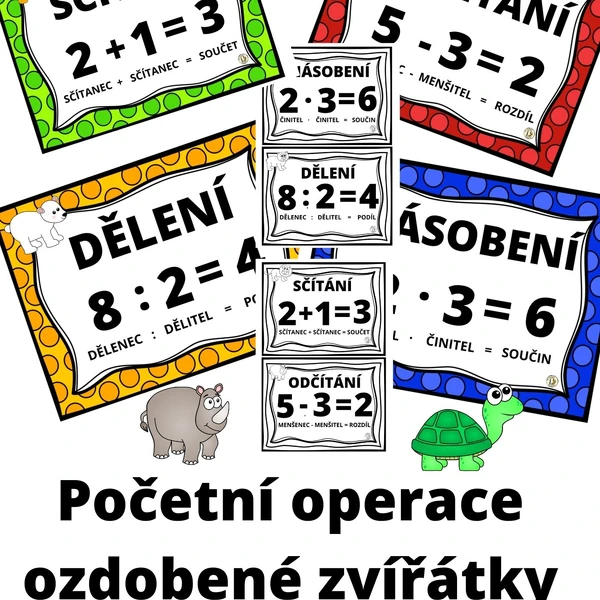 Početní operace - barevná řada
