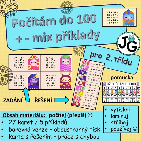 Počítáme s příšerkami do 100