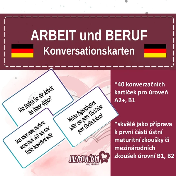 Arbeit und Beruf Konversationskarten