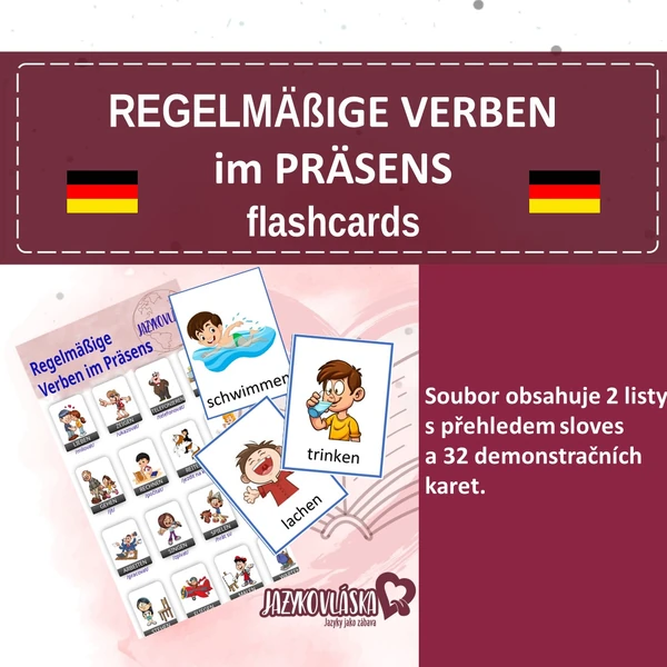 Regelmäßige Verben im Präsens flashcards