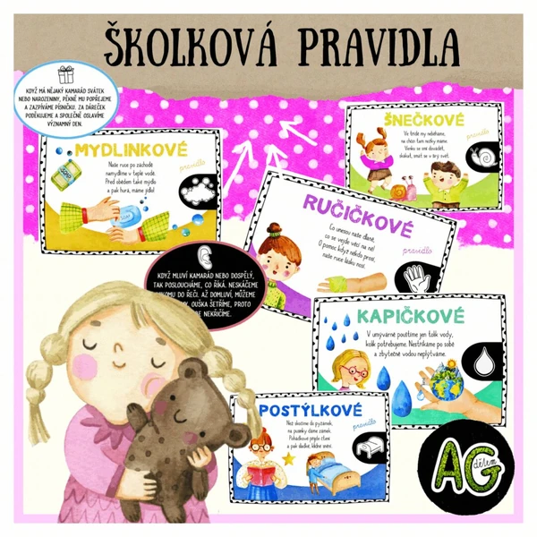 ŠKOLKOVÁ PRAVIDLA - AUTORSKÉ BÁSNIČKY + TEXT
