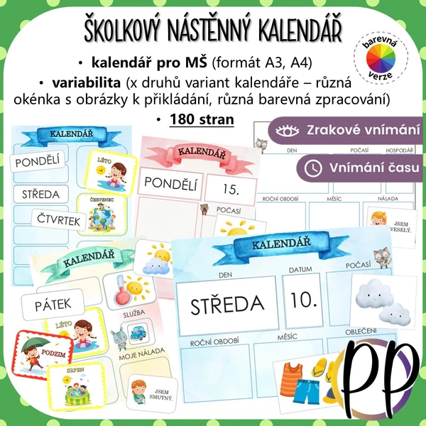 Školkový nástěnný kalendář IV.
