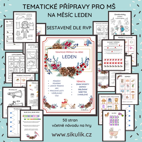 TEMATICKÉ PŘÍPRAVY PRO VÝUKU NA LEDEN