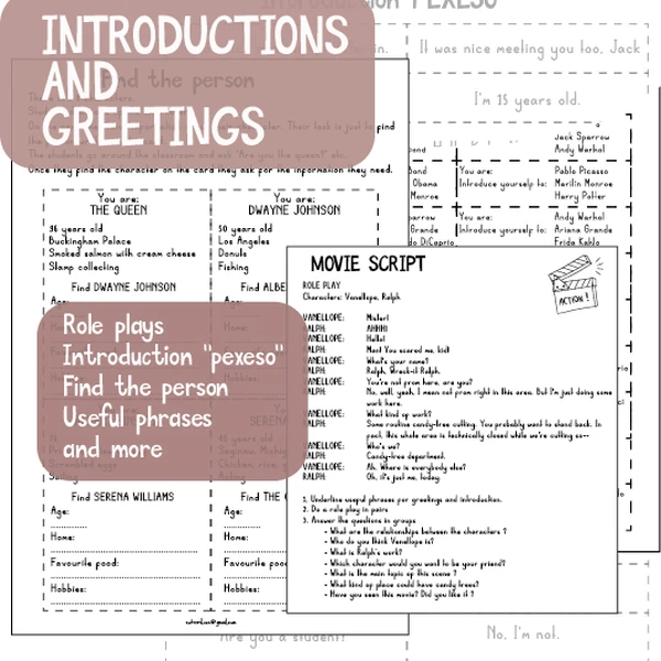 Introductions and greetings