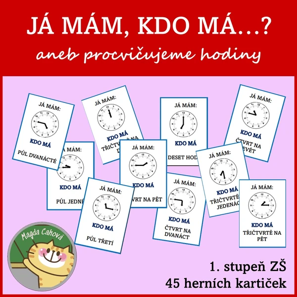 Já mám, kdo má..? ručičkové hodiny