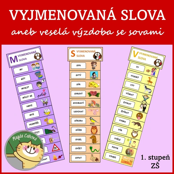 Vyjmenovaná slova se sovičkami