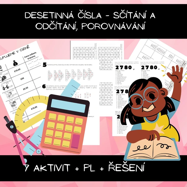 Desetinná čísla - sčítání, odčítání a porovnávání