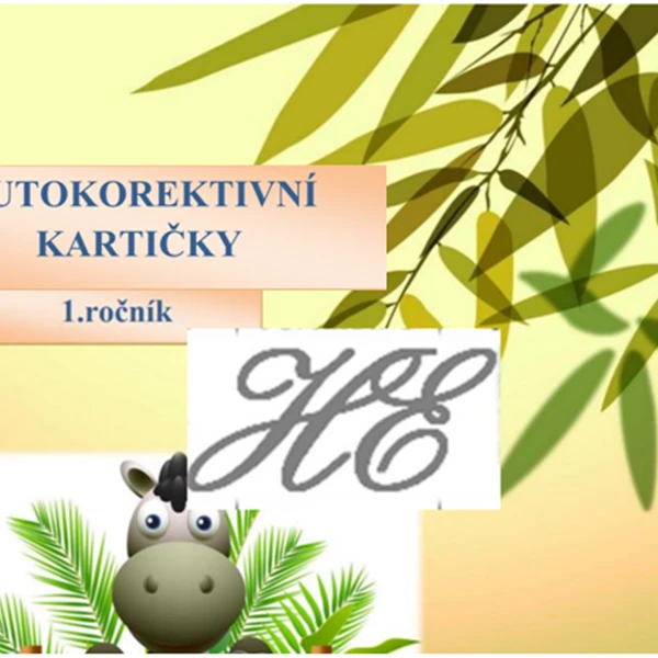 AUTOKOREKTÍVNÍ KARTIČKY. 1 ROČNÍK - MATEMATIKA