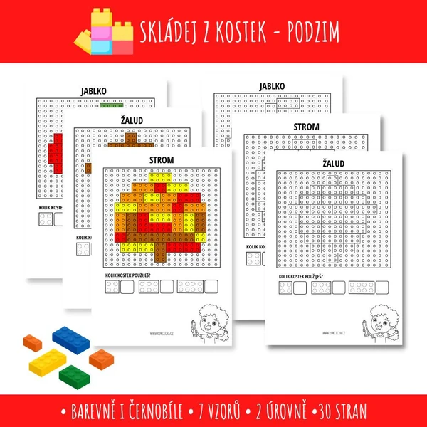 Skládej z kostek - PODZIM