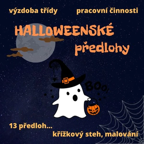 Halloween (předlohy k vyšívání křížkovým stehem)