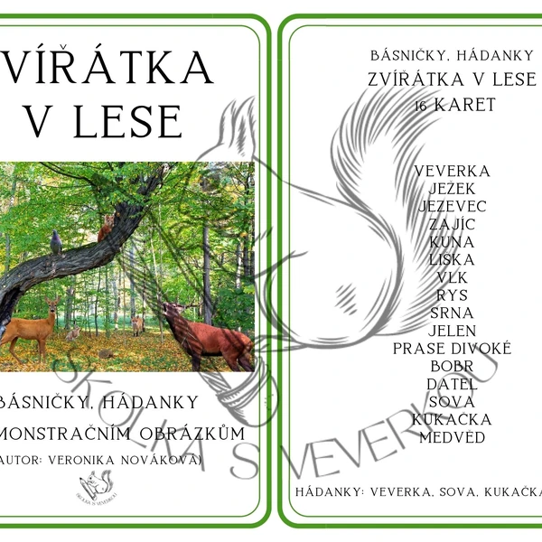ZVÍŘÁTKA V LESE - autorské básničky