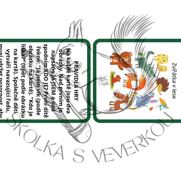 ZVÍŘÁTKA V LESE - Já jsem, kdo je