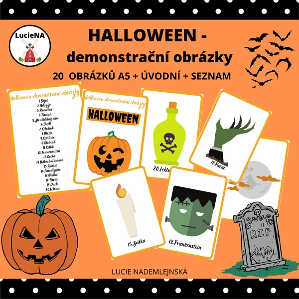 Halloween demonstrační obrázky