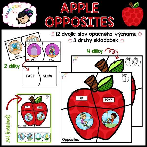 APPLE OPPOSITES - skládačky