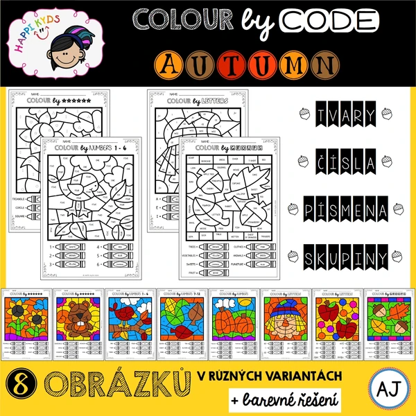 COLOUR BY CODE - Autumn