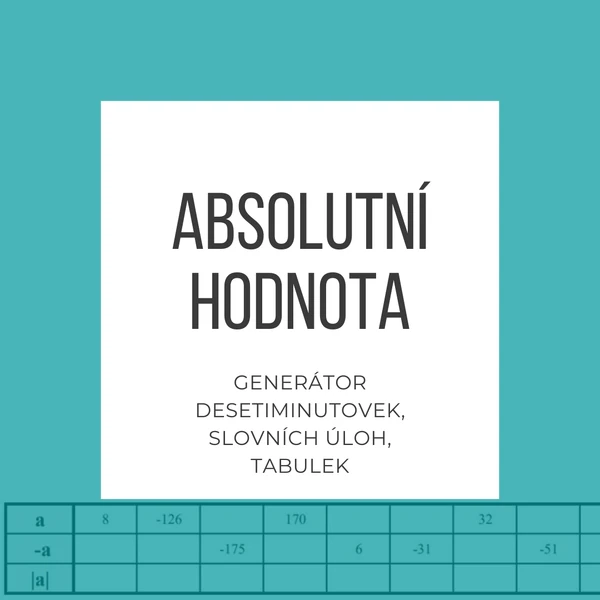 Absolutní hodnota - generátory na úvod celých čísel
