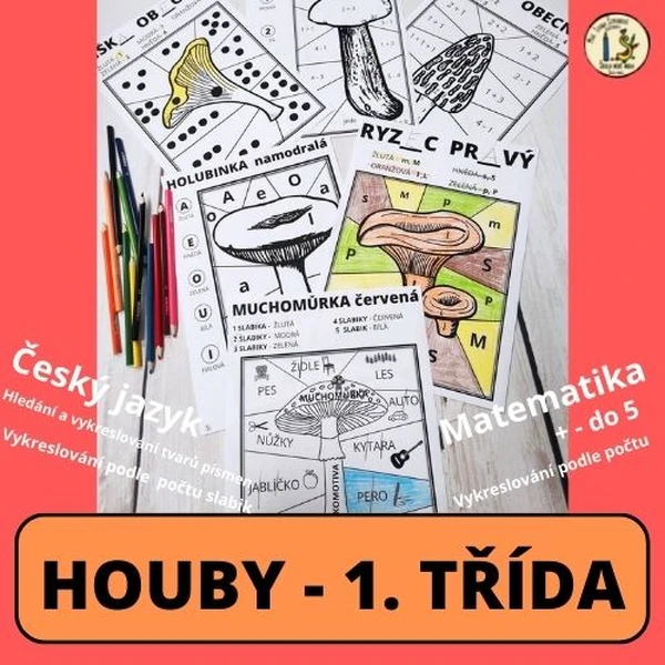 Houby 1. třída vykreslovačky