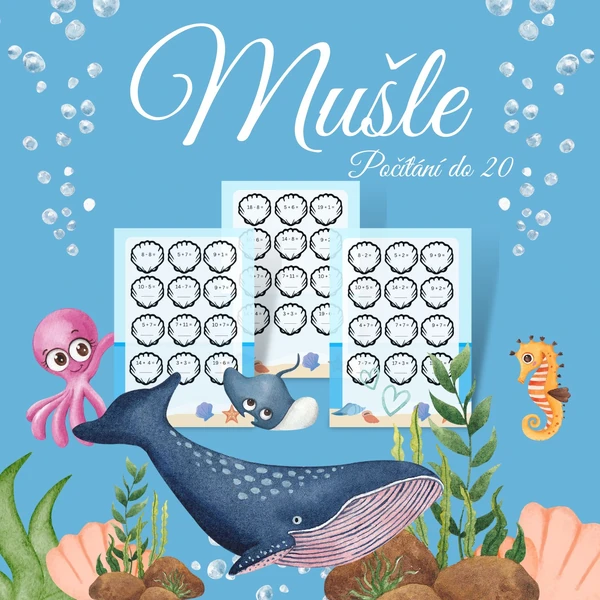 Mušle - Počítání do 20