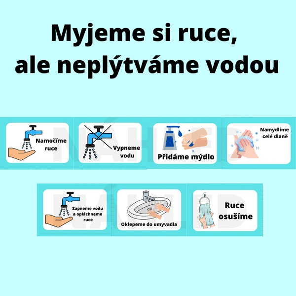 Myjeme si ruce, ale neplýtváme vodou CEDULKY