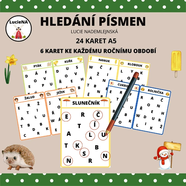 HLEDÁNÍ PÍSMEN