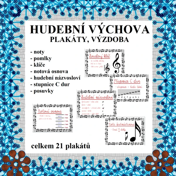 Hudební výchova - plakáty, výzdoba