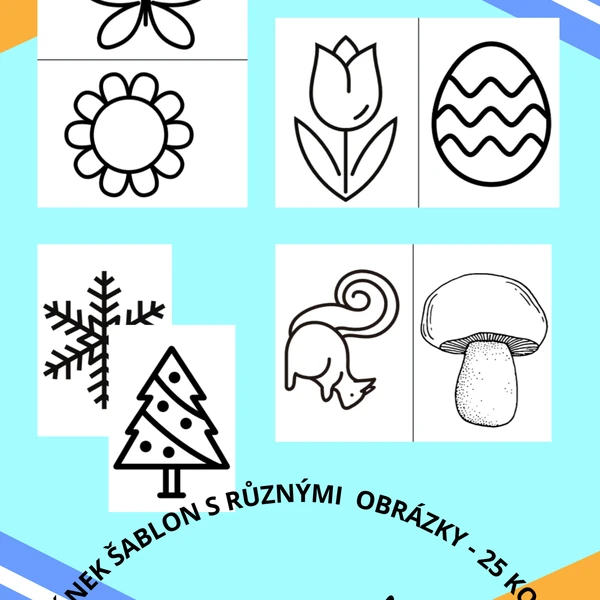 Plastelína - šablony na tvoření z plastelíny