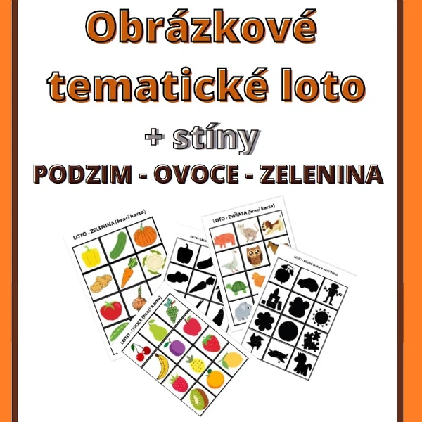 Obrázkové tematické LOTO - PODZIM