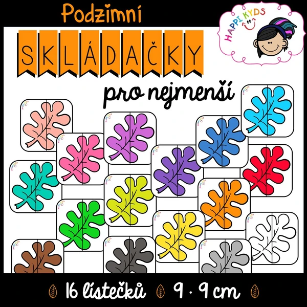 PODZIMNÍ SKLÁDAČKY pro nejmenší (BARVY)