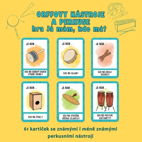 Orffovy nástroje a perkuse - hra Já mám, kdo má?