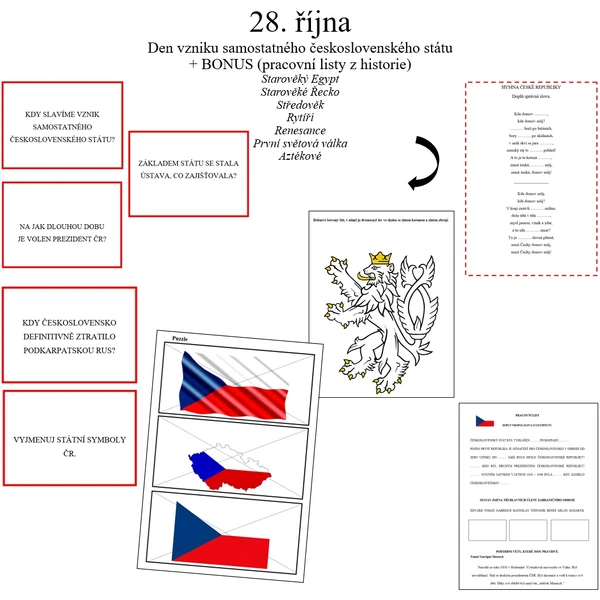 28. ŘÍJNA DEN VZNIKU ČESKOSLOVENSKA