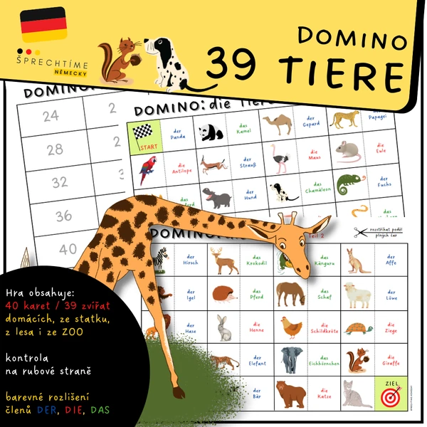 DOMINO zvířata