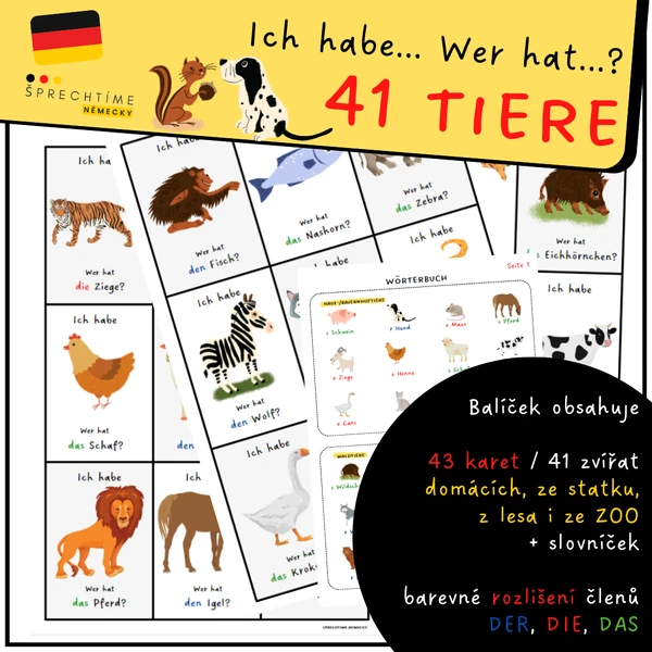 Ich habe... Wer hat...? TIERE