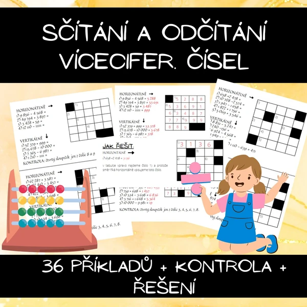 Sčítání a odčítání víceciferných čísel