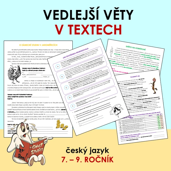 Vedlejší věty v textech