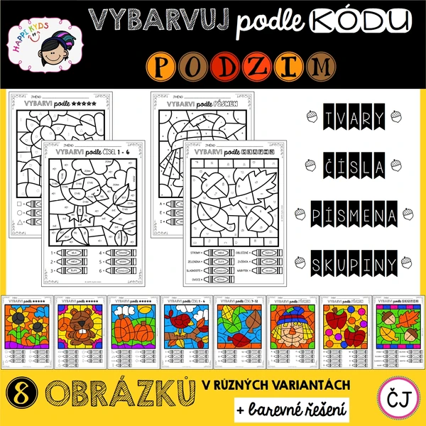VYBARVUJ PODLE KÓDU - Podzim