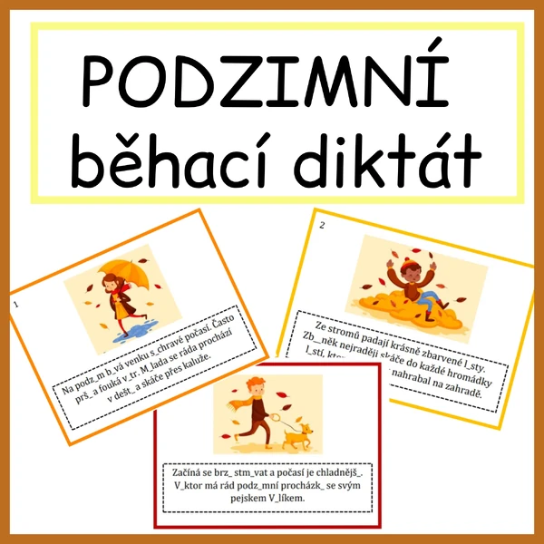 PODZIMNÍ běhací diktát