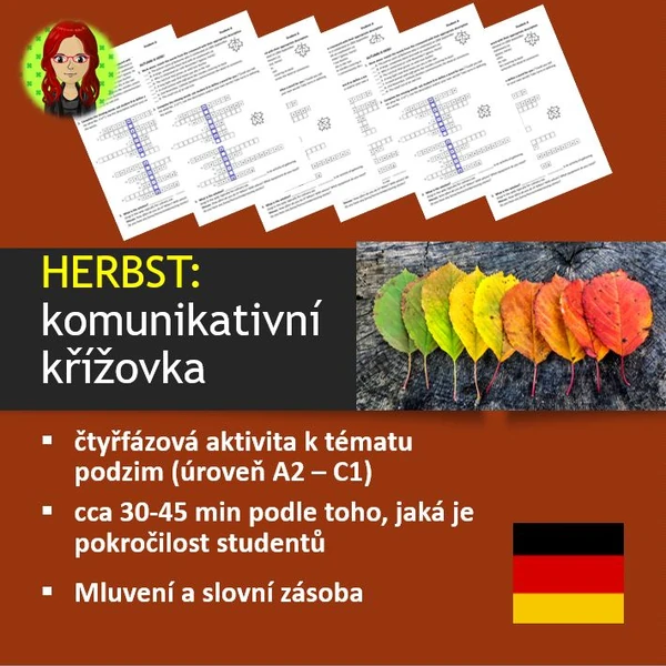 Podzim - slovíčka a komunikativní křížovka