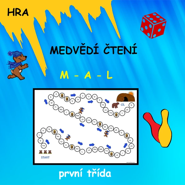 MEDVĚDÍ ČTENÍ HROU - DESKOVÁ HRA