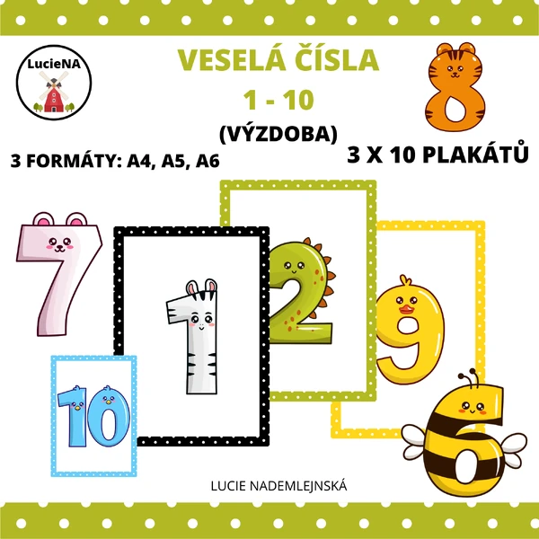 VESELÁ ČÍSLA (VÝZDOBA)