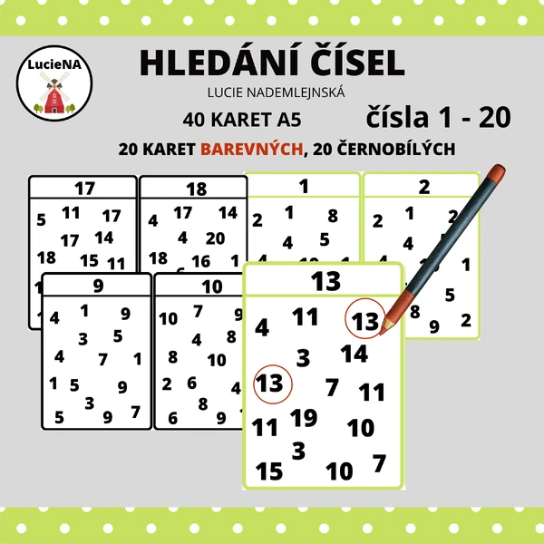 HLEDÁNÍ ČÍSEL