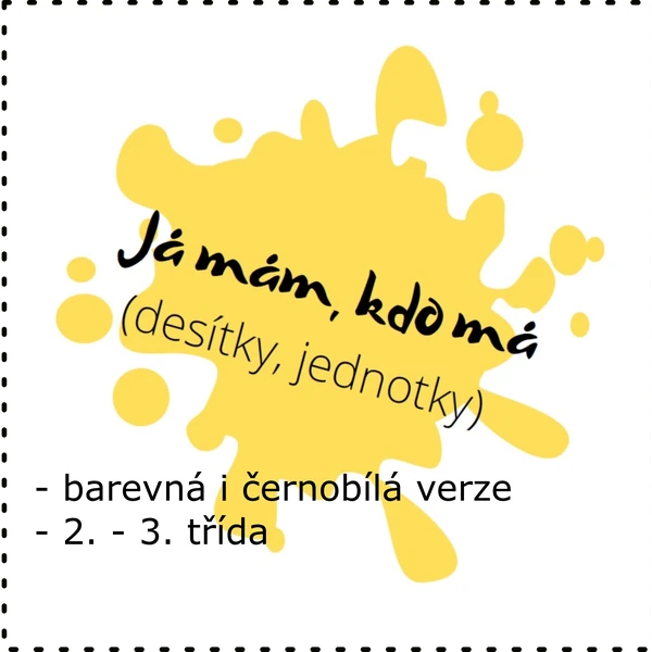 Já mám, kdo má (desítky, jednotky)