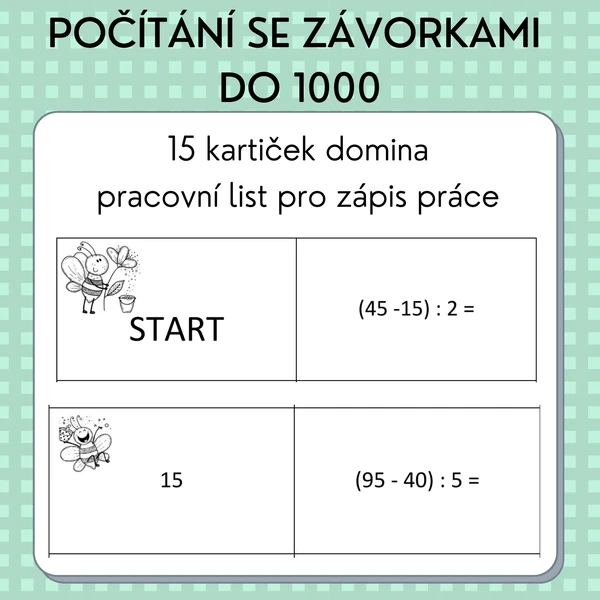 Počítání se závorkami do 1000